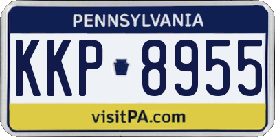 PA license plate KKP8955