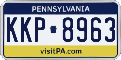 PA license plate KKP8963