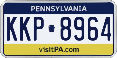 PA license plate KKP8964