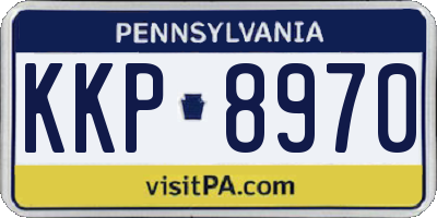 PA license plate KKP8970
