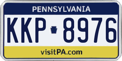 PA license plate KKP8976