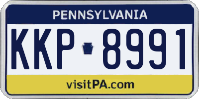 PA license plate KKP8991