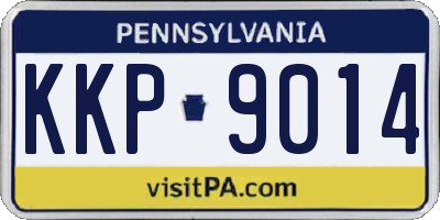 PA license plate KKP9014