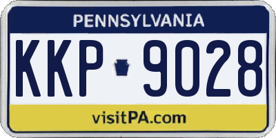PA license plate KKP9028