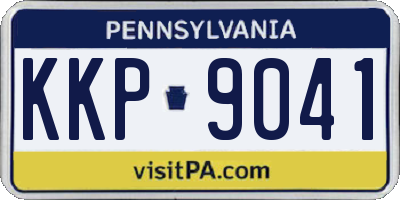 PA license plate KKP9041