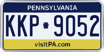 PA license plate KKP9052