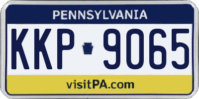 PA license plate KKP9065