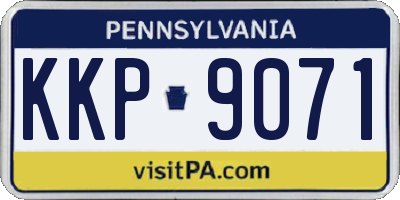 PA license plate KKP9071