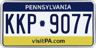 PA license plate KKP9077