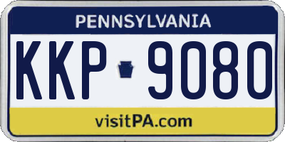 PA license plate KKP9080