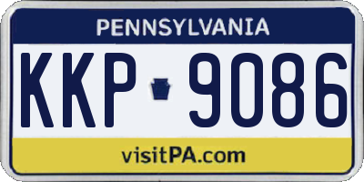 PA license plate KKP9086