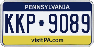 PA license plate KKP9089