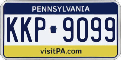 PA license plate KKP9099