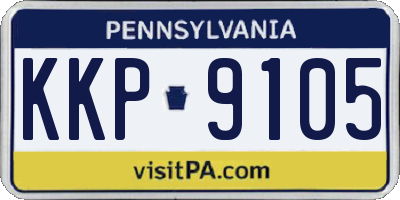 PA license plate KKP9105