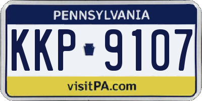 PA license plate KKP9107