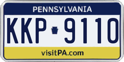 PA license plate KKP9110