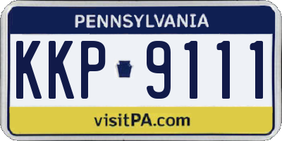 PA license plate KKP9111