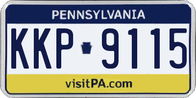 PA license plate KKP9115
