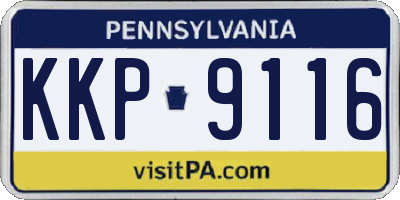 PA license plate KKP9116