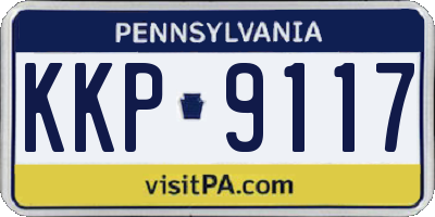 PA license plate KKP9117