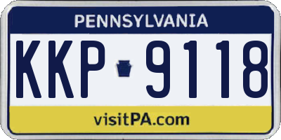 PA license plate KKP9118