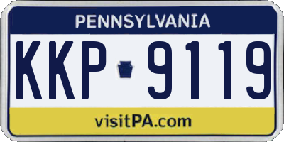 PA license plate KKP9119