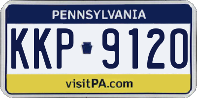 PA license plate KKP9120