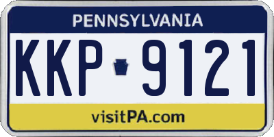 PA license plate KKP9121