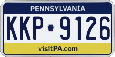 PA license plate KKP9126