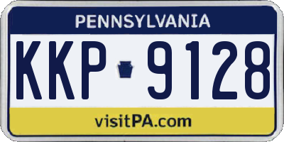 PA license plate KKP9128