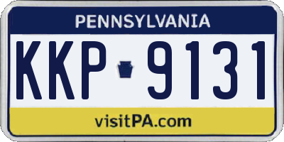 PA license plate KKP9131