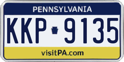 PA license plate KKP9135