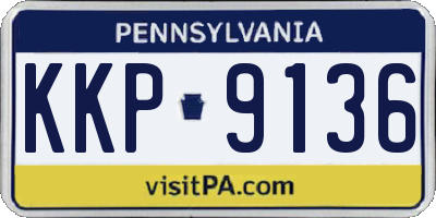 PA license plate KKP9136
