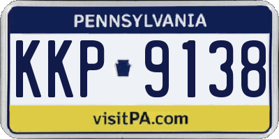 PA license plate KKP9138
