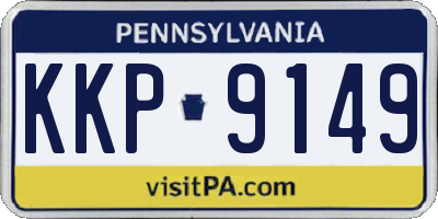 PA license plate KKP9149
