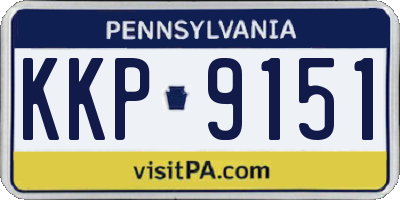 PA license plate KKP9151