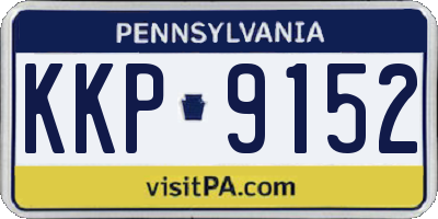 PA license plate KKP9152