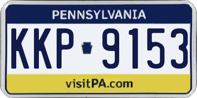 PA license plate KKP9153