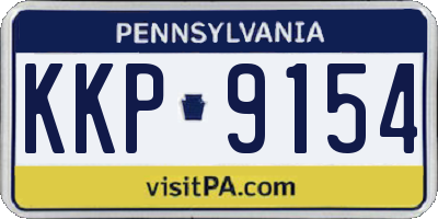 PA license plate KKP9154