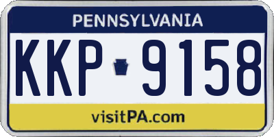 PA license plate KKP9158