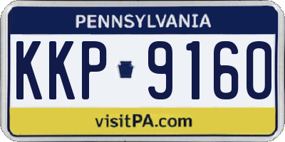 PA license plate KKP9160