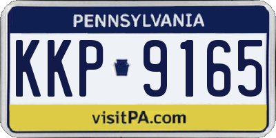 PA license plate KKP9165