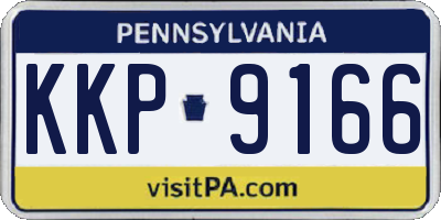 PA license plate KKP9166