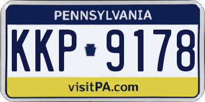 PA license plate KKP9178