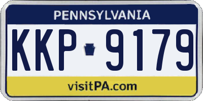 PA license plate KKP9179