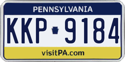 PA license plate KKP9184