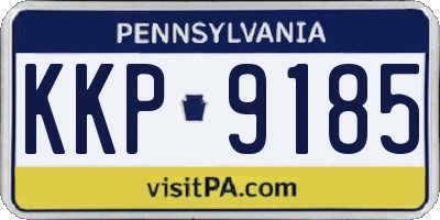 PA license plate KKP9185