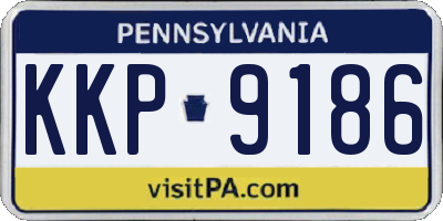 PA license plate KKP9186