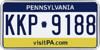 PA license plate KKP9188