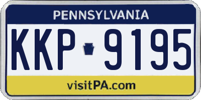 PA license plate KKP9195